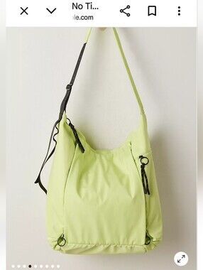Free People  Movement No Time Zones Carryall Tote Bag 🤍 WHIP LIME | NWT